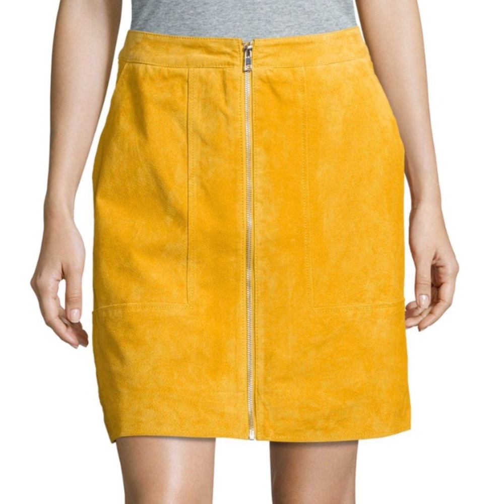 VERO MODA real leather skirt